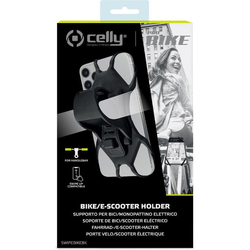 Celly swipe fietshouder zwart-SERVICE BEST-Bouwhof shop