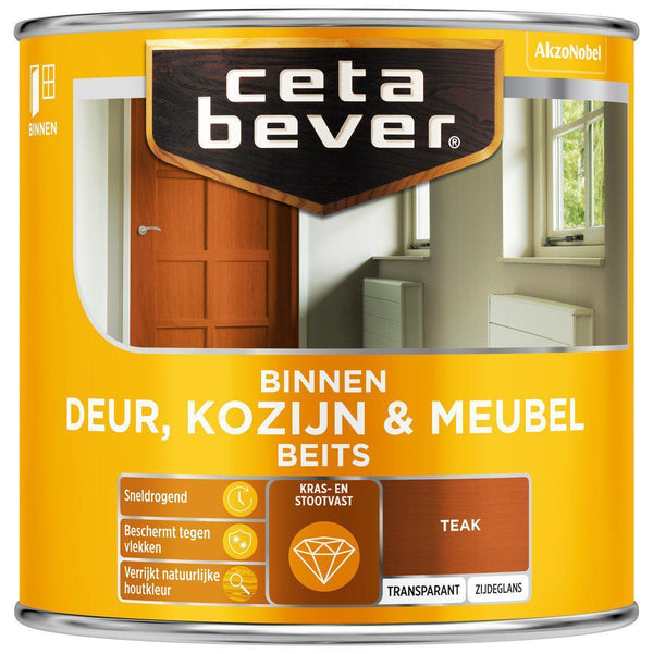 CB TR B BEITS D&K 0185 TEAK 250ML-AKZO NOBEL COATINGS (verf & behang)-Bouwhof shop (6169028001968)