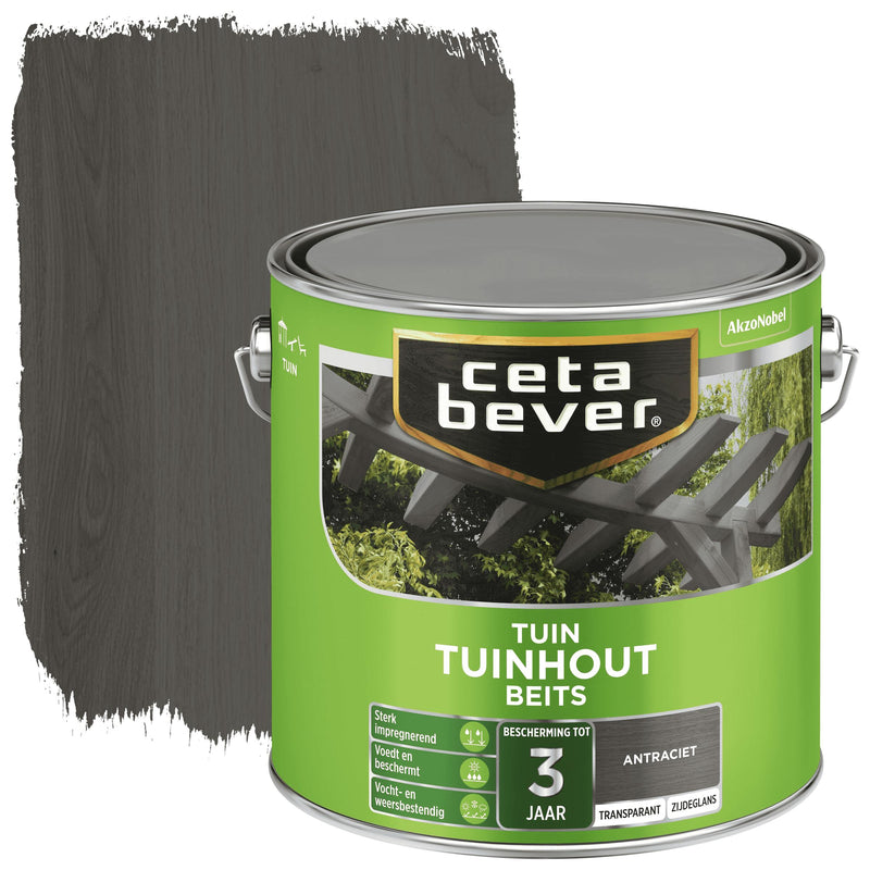 CetaBever Tuinhoutbeits / 034 Antraciet / 2.5L-AKZO NOBEL COATINGS (verf & behang)-Bouwhof shop (6169026527408)