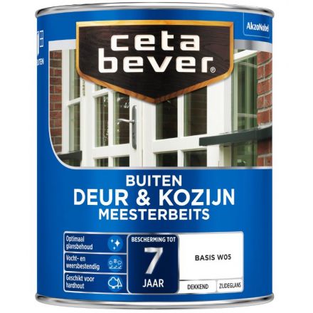 Cetabever dekkend meesterbeits deur&kozijn base w05 1 liter mbeits d&k base w05 1l (6135154606256)