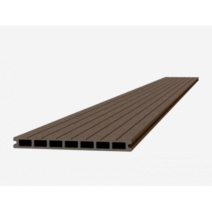 Composiet dekdeel 2.3x25.0x300 cm. bruin-WOODVISION [BO]-Bouwhof shop (7034102775984)