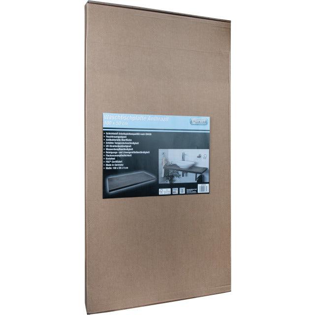 Cornat plank opzetwastafel 100x50cm antraciet-CONMETALL (sanitair) | CELLE-Bouwhof shop