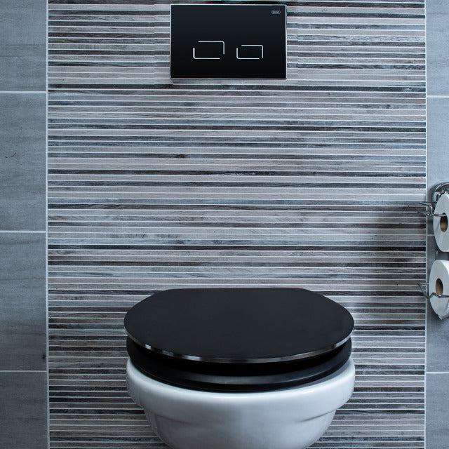 Cornat wc-bril Prime black steel-CONMETALL (sanitair) | CELLE-Bouwhof shop