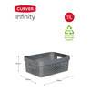 Curver Infinity box dots 11 liter - 100% recycled antraciet-KETER BENELUX-Bouwhof shop (6171996160176)