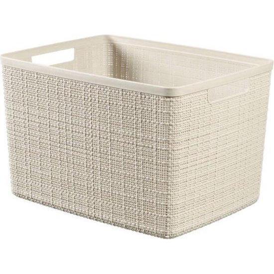 Curver Jute mandje L 20 liter offwhite-KETER BENELUX-Bouwhof shop (6690921447600)