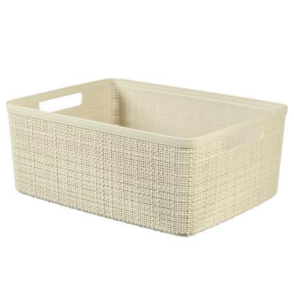 Curver Jute mandje M 12 liter offwhite-KETER BENELUX-Bouwhof shop (6690921250992)