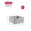 Curver beton box l 8.5 Liter lichtgrijs-KETER BENELUX-Bouwhof shop (6606392950960)