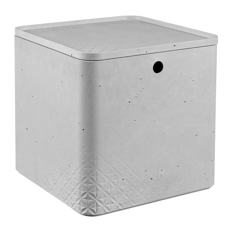Curver beton box xl 18 liter lichtgrijs-KETER BENELUX-Bouwhof shop (6606393114800)