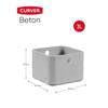 Curver beton box xs 3 ltr. Lichtgrijs-KETER BENELUX-Bouwhof shop (6171995799728)