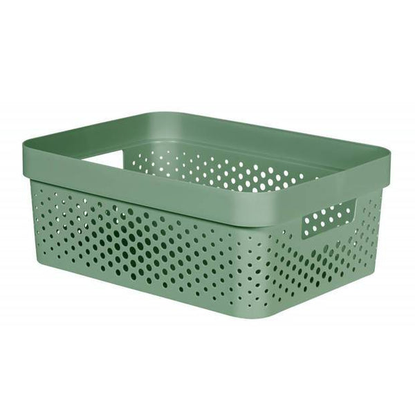 CURVER INFINITY BOX DOTS 11 LTR. - 100% RECYCLED GROEN-KETER BENELUX-Bouwhof shop (6171995504816)
