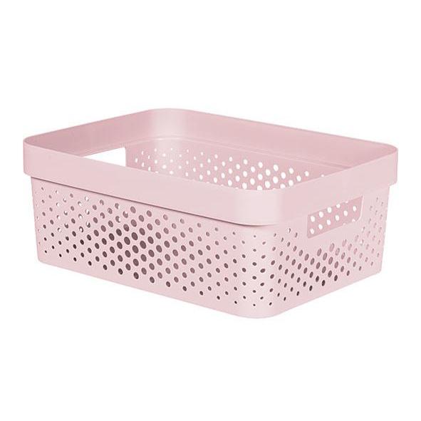CURVER INFINITY BOX DOTS 11 LTR. - 100% RECYCLED ROZE-KETER BENELUX-Bouwhof shop (6171995570352)