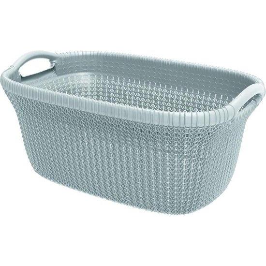 Curver knit wasmand 40 liter misty blue-KETER BENELUX-Bouwhof shop (6690922365104)