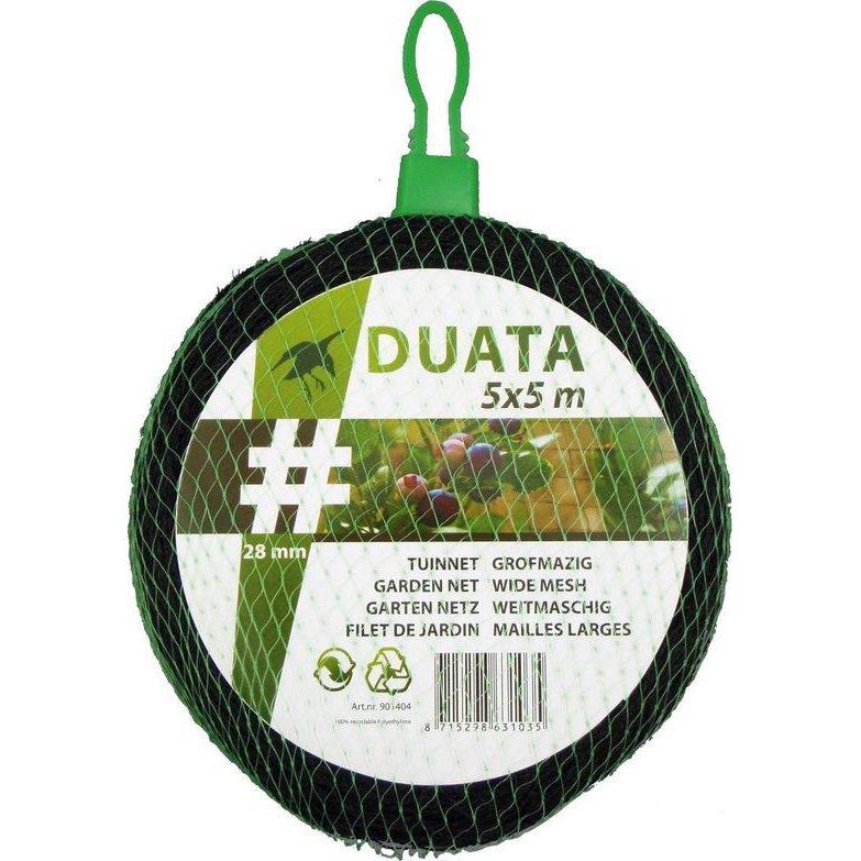 DUATA TUINNET KNOOPLOOS 5X5 M ZWART 28X28MM-MIDDELWIJK MEPPEL B.V. (tuin)-Bouwhof shop (6181976244400)