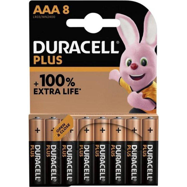 Duracell Plus Alkaline 100% AAA 8 pack (LR03)-BATTERY SALES EUROPE-Bouwhof shop (6969681510576)