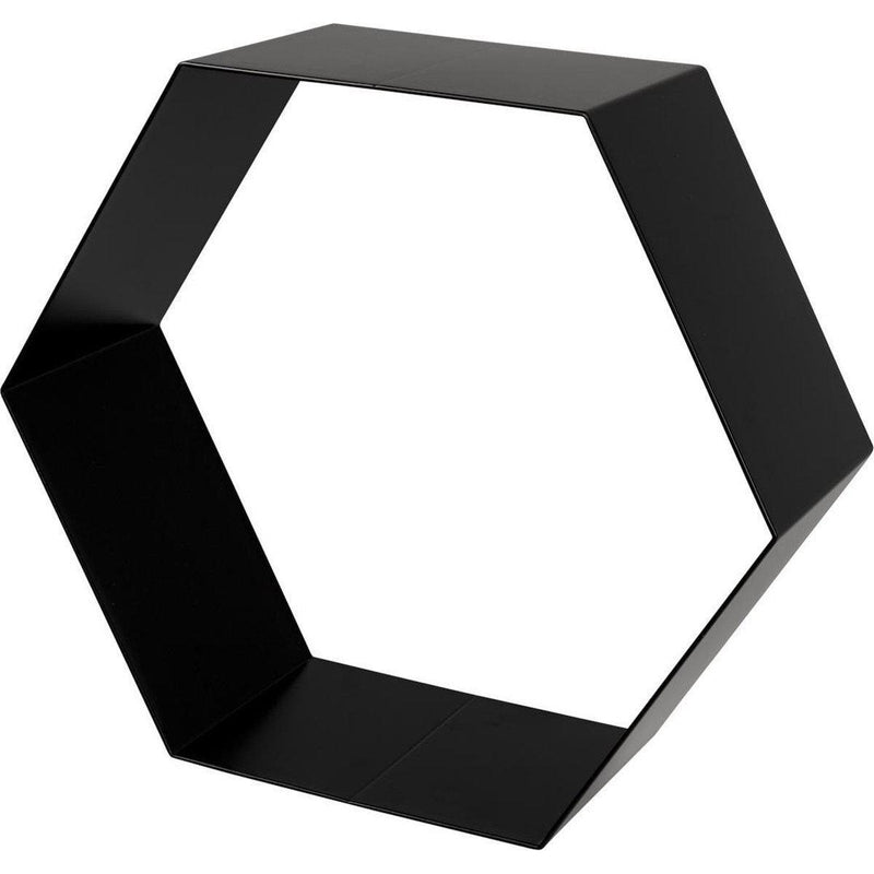 Duraline schap hexagon zwart metaal 1.5mm 32x28x12cm 3pp-FETIM GROUP (bouwen)-Bouwhof shop (6699765465264)