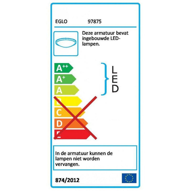 Eglo frania plafondlamp led 330x330 wit-EGLO VERLICHTING NEDERLAND B.V-Bouwhof shop (6160443572400)