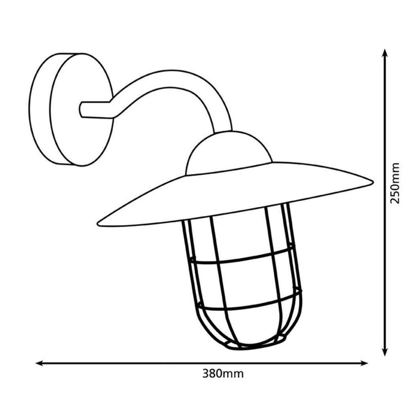 Eglo Outdoor Melgoa wandlamp zwart (7093193736368)