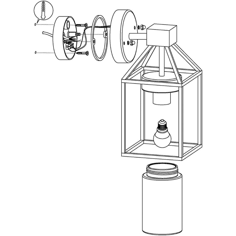 Eglo outdoor trecate wandlamp zwart-EGLO VERLICHTING NEDERLAND B.V-Bouwhof shop (6160441704624)