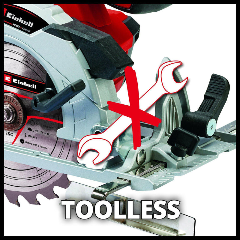 EINHELL HANDCIRKELZAAG TE-CS 18/150 LI SOLO POWER X-CHANGE-EINHELL (ijzerwaren)-Bouwhof shop (6212931944624)