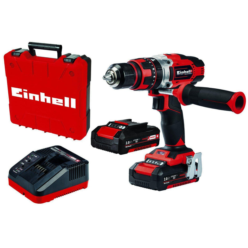 EINHELL KLOPBOOR-/SCHROEFMACHINE 2 ACCU'S POWER X-CHANGE TE-CD 18/48 LI-I KIT ACCU-EINHELL (ijzerwaren)-Bouwhof shop (6213009965232)