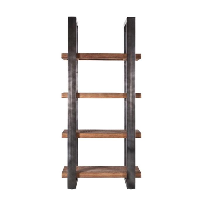 ELEONORA BOEKENKAST MANGO 94 CM. MET METALEN FRAME ZWART-ELEONORA [BO]-Bouwhof shop (6207494652080)