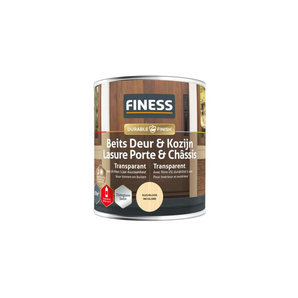 Finess Beits UV Transparant - Zijdeglans buiten donker eiken 750 ml.-SIER PLEISTER SPECIALIST (18400)-Bouwhof shop (7072530858160)