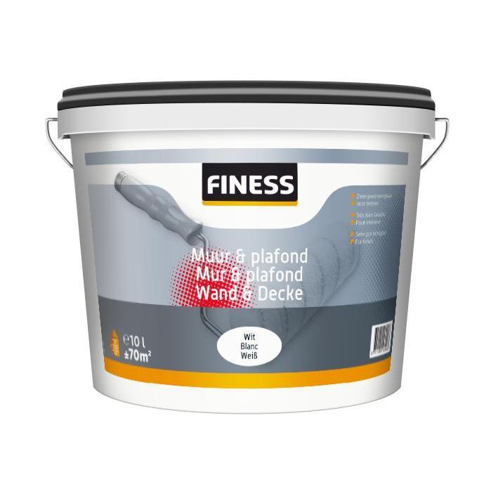 FINESS MUUR & PLAFOND BINNEN WIT 5 LTR.-SIER PLEISTER SPECIALIST (18400)-Bouwhof shop (6144848953520)