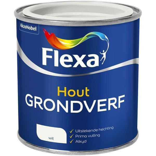 FLEXA GRONDVERF WIT 250ML-AKZO NOBEL COATINGS (verf & behang)-Bouwhof shop (6169025839280)