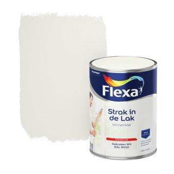 Flexa strak in de lak watergedragen hoogglans gebrwit ral9010 1.25L-AKZO NOBEL COATINGS (verf & behang)-Bouwhof shop