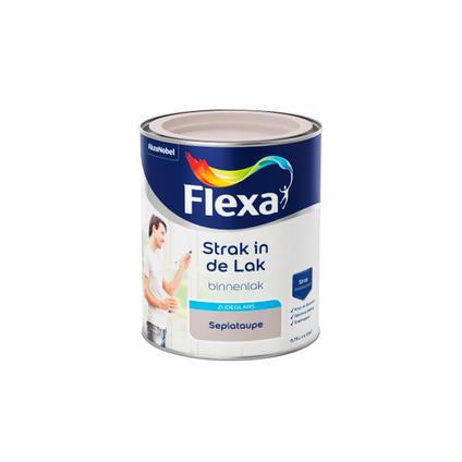 FLEXA STRAK IN DE LAK WATERGEDRAGEN ZIJDEGLANS SEPIATAUPE 0.75L-AKZO NOBEL COATINGS (verf & behang)-Bouwhof shop (6169024168112)