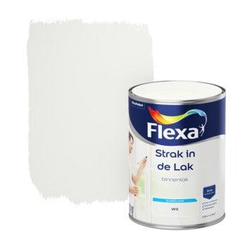 Flexa strak in de lak watergedragen zijdeglans wit 1.25L-AKZO NOBEL COATINGS (verf & behang)-Bouwhof shop