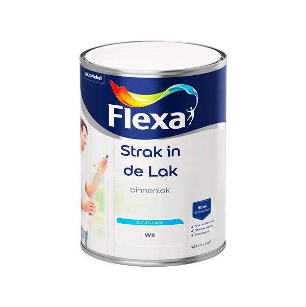 FLEXA STRAK IN DE LAK WATERGEDRAGEN ZIJDEGLANS WIT 1.25L-AKZO NOBEL COATINGS (verf & behang)-Bouwhof shop (6169024135344)