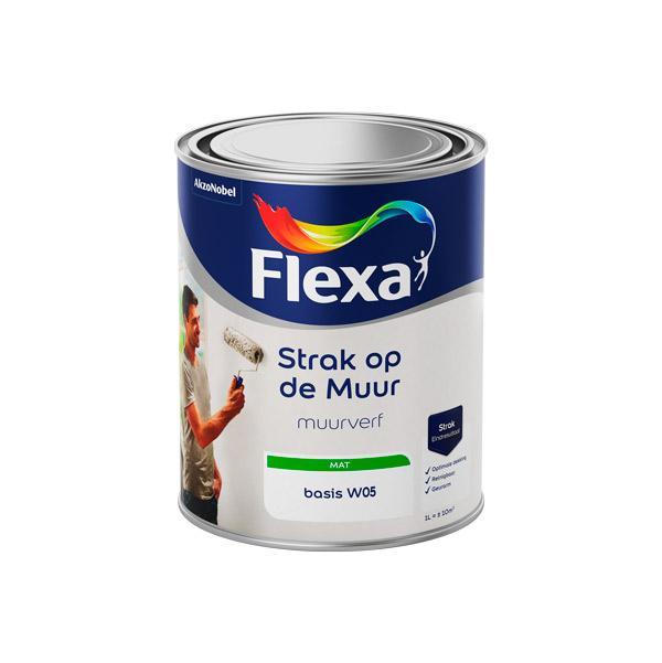 FLEXA STRAK OP DE MUUR BASE W05 1L-AKZO NOBEL COATINGS (verf & behang)-Bouwhof shop (6169023316144)