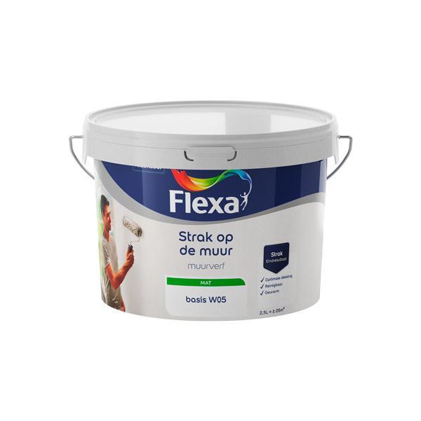 FLEXA STRAK OP DE MUUR W05 2.5L-AKZO NOBEL COATINGS (verf & behang)-Bouwhof shop (6169023217840)