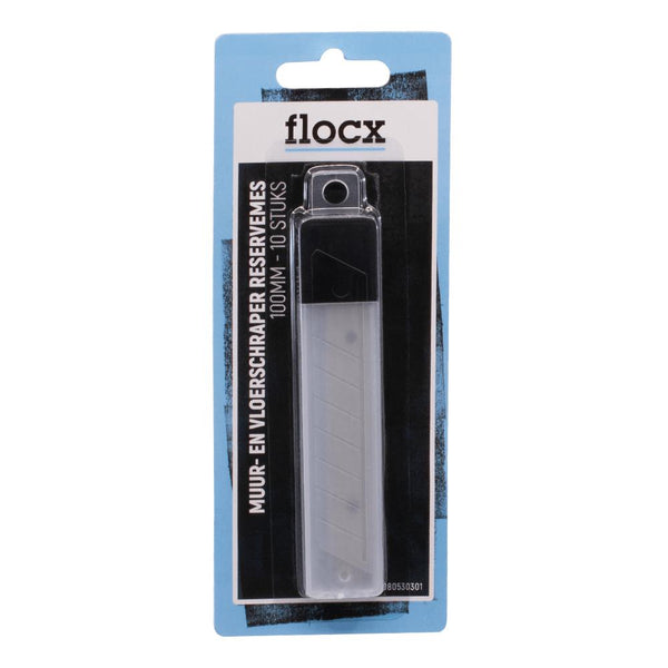 Flocx muur- en vloerschraper reservemes 100mm 10st-LUIJTEN VVZ-Bouwhof shop (6651536736432)