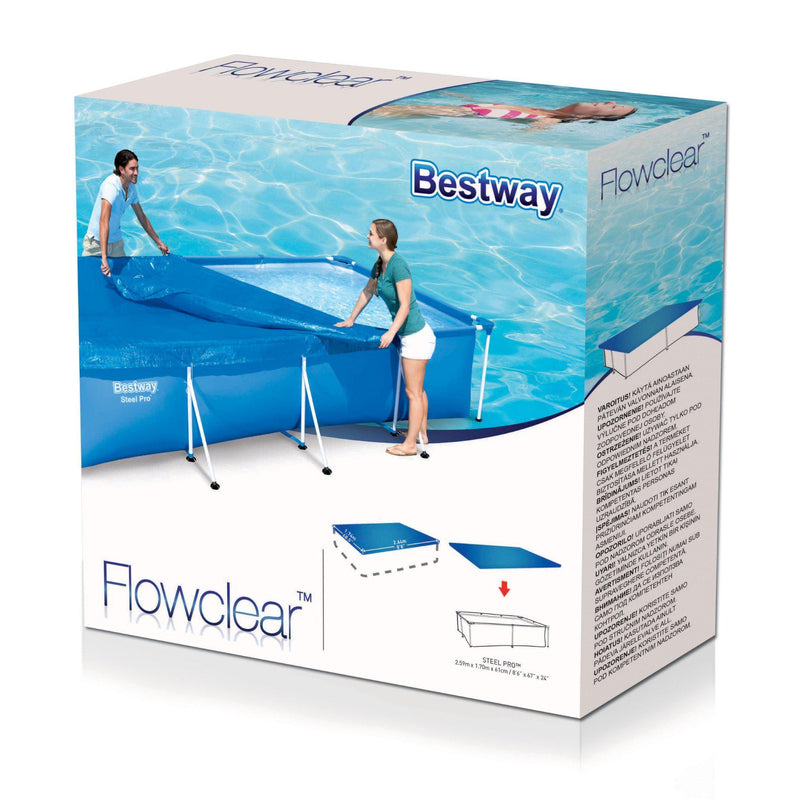 Bestway Flowclear cover steel pro rechthoek 259-AQUA-FUN | ALPC-Bouwhof shop (6154559422640)