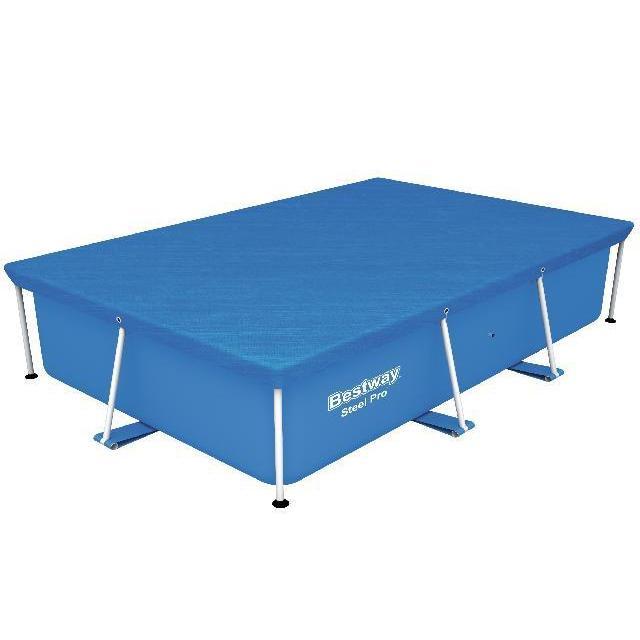 BESTWAY FLOWCLEAR COVER STEEL PRO RECHTHOEK 259-AQUA-FUN | ALPC-Bouwhof shop (6154559422640)