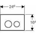 GEBERIT BEDIENINGSPANEEL SIGMA20 WI/CHR-TECHNISCHE UNIE [BO] (sanitair) 1404748-Bouwhof shop (6702509850800)