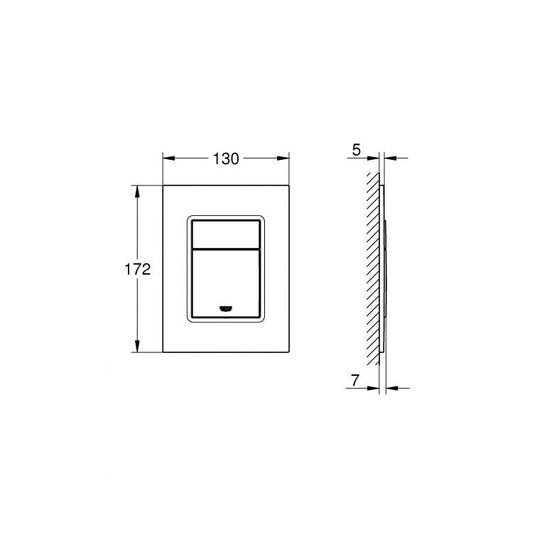 GROHE SKATE COSMOPOLITAN S MAT CHROOM-TECHNISCHE UNIE [BO] (sanitair) 1404748-Bouwhof shop (6712882430128)