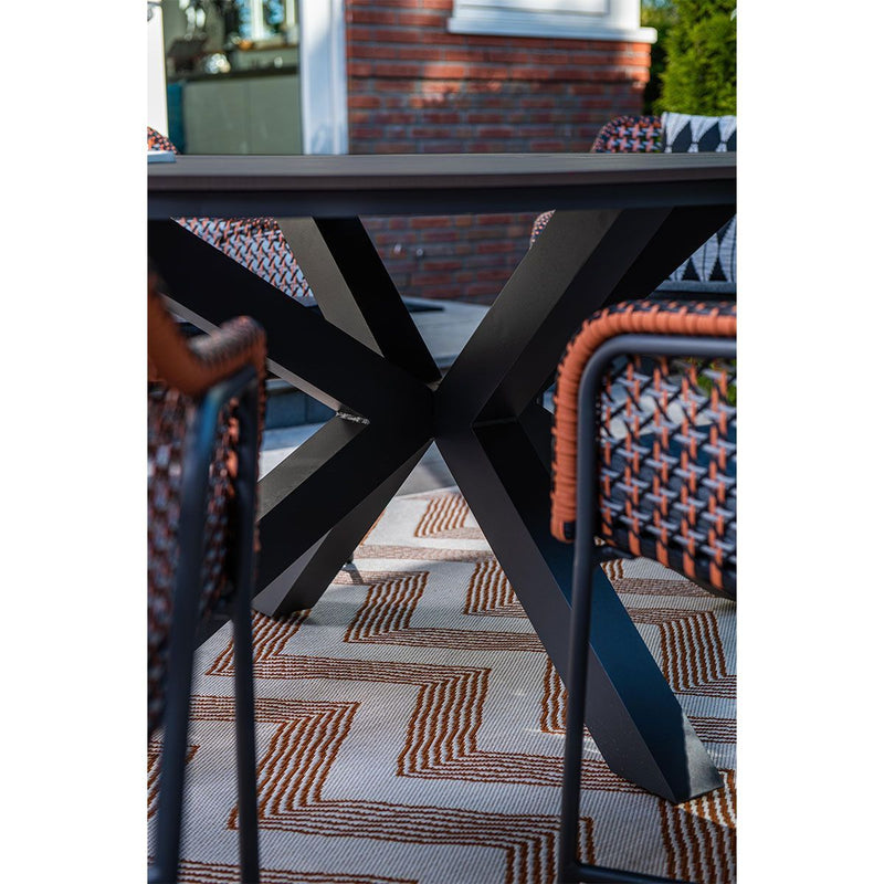 Garden Impressions Edison tafel 220x115x75 zwart-GARDEN IMPRESSIONS-Bouwhof shop