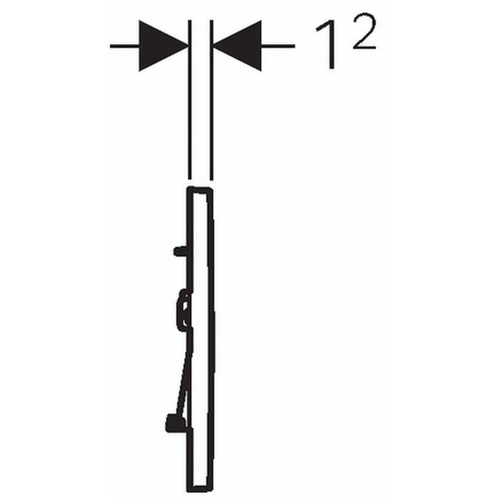 Geberit Sigma30 bedieningspaneel 2T zwart-TECHNISCHE UNIE [BO] (sanitair) 1404748-Bouwhof shop (7026970296496)