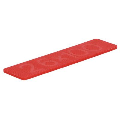 Glasblokje 3x26x100mm 1000 stuks - Rood (7083849351344)