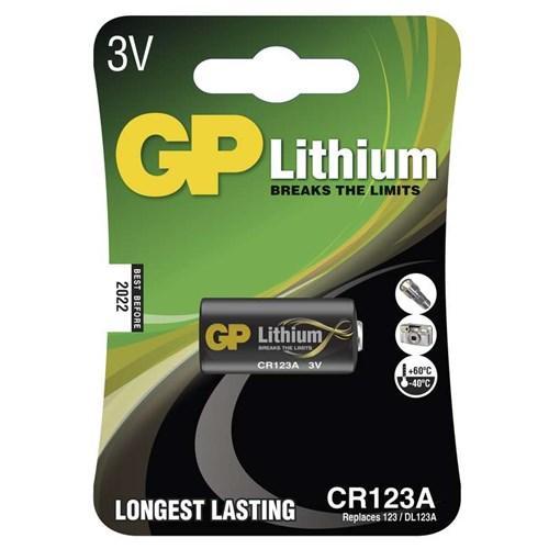GP LITHIUM CR123 3V BLISTER 1-BATTERY SALES EUROPE-Bouwhof shop (6149552898224)