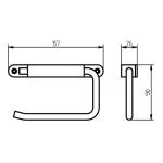 Haceka Ixi toiletrolhouder zonder klep geborsteld rvs-FETIM GROUP (sanitair)-Bouwhof shop