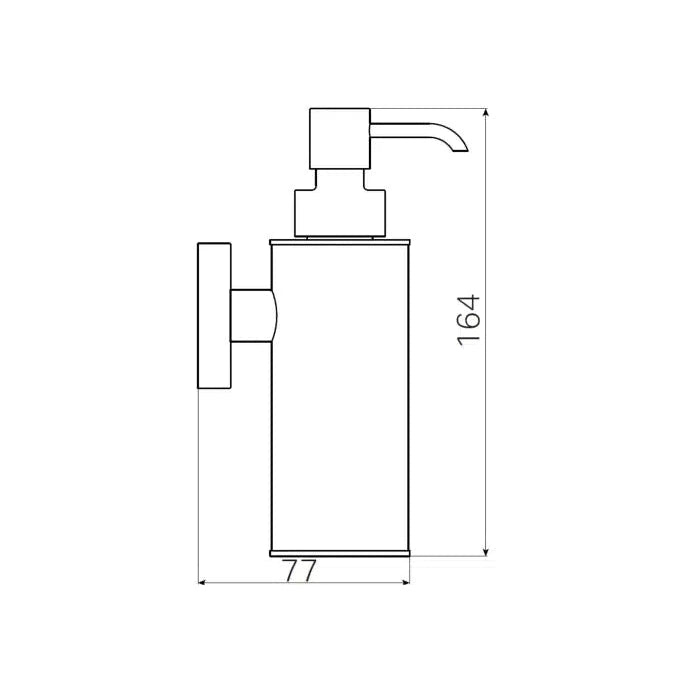 Haceka Kosmos zeepdispenser mat zwart-FETIM GROUP (sanitair)-Bouwhof shop