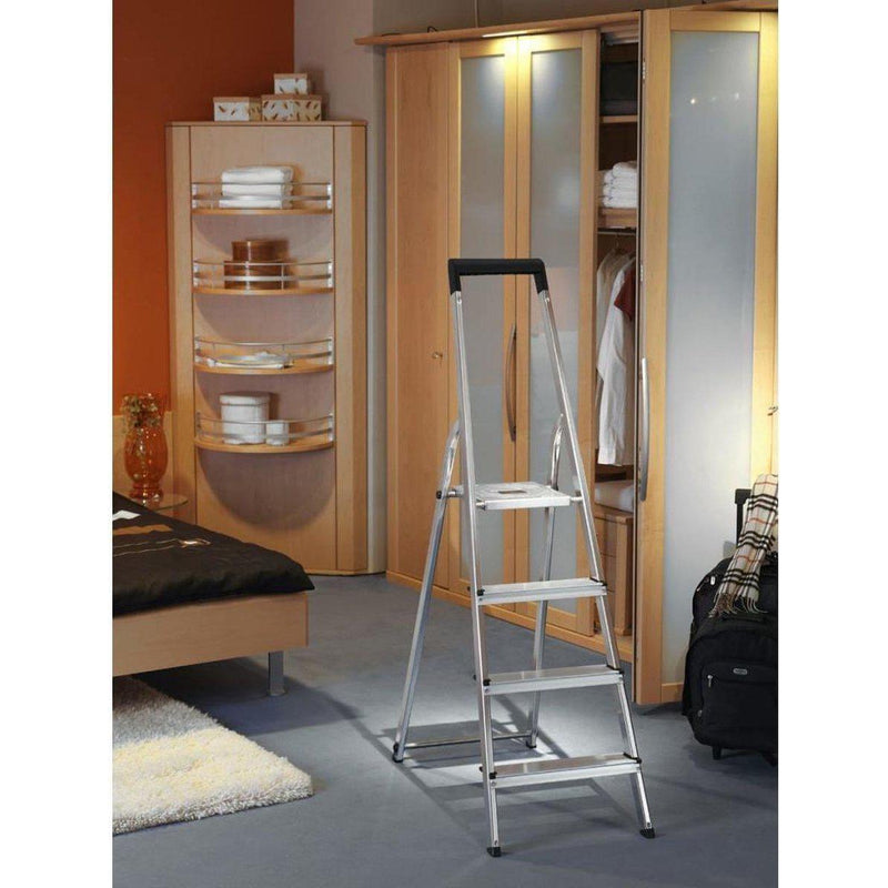 Hailo L40 aluminium huishoudtrap - 4 tredes-VAN HUISZ | UNIVERSEEL TRADING-Bouwhof shop (7053491208368)