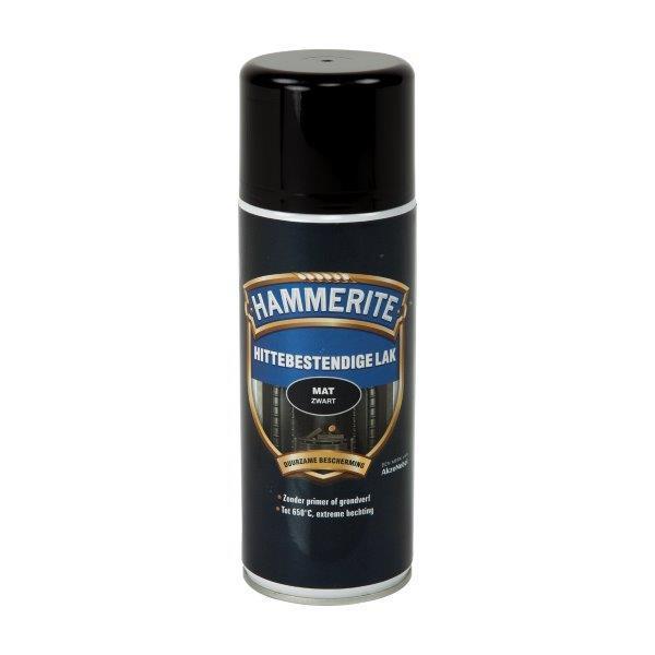 HAMMERITE HITTEBESTENDIGE LAK ZWART 400ML-AKZO NOBEL COATINGS (verf & behang)-Bouwhof shop (6169022628016)