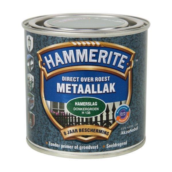 HAMMERITE METAALLAK HMS D.GROEN H-138 -250ML-AKZO NOBEL COATINGS (verf & behang)-Bouwhof shop (6169022300336)