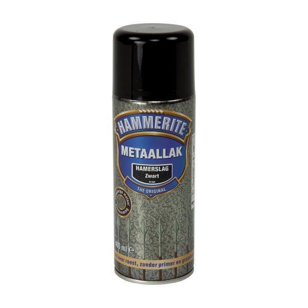 HAMMERITE METAALLAK HMS ZWART H-160 -400ML-AKZO NOBEL COATINGS (verf & behang)-Bouwhof shop (6169021939888)