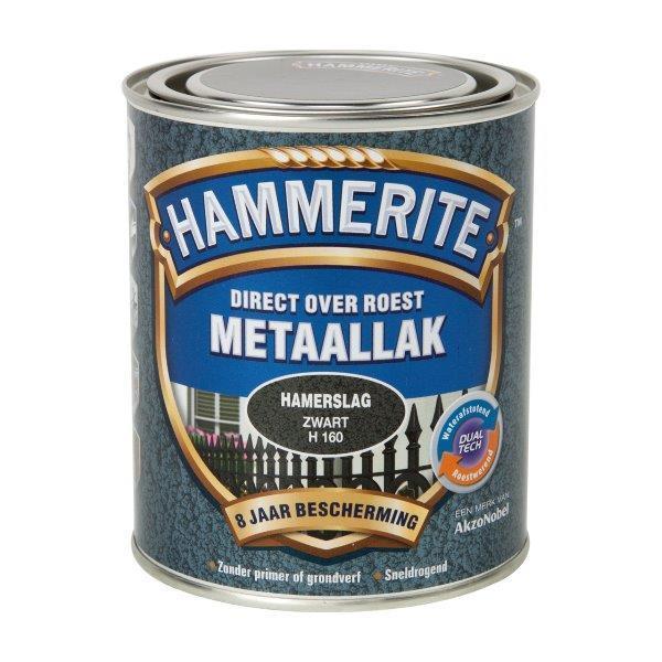 HAMMERITE METAALLAK HMS ZWART H-160 -750ML-AKZO NOBEL COATINGS (verf & behang)-Bouwhof shop (6169021907120)